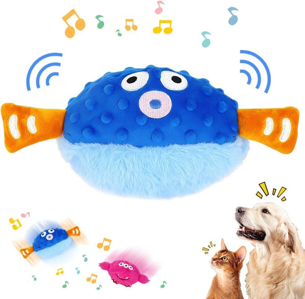 Jouet en peluche actif et mobile pour animaux de compagnie avec sons Jouets interactifs pour chiens Jouet couineur rechargeable pour chien Jouets pour chiots pour les occuper Pour les chiens ennuyés Jouets à mâcher pour chiots pour la dentition