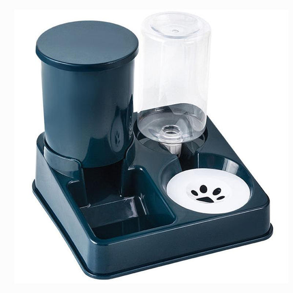 Distributeur automatique de nourriture pour chat avec grande capacité et distributeur d'eau pour animaux de compagnie