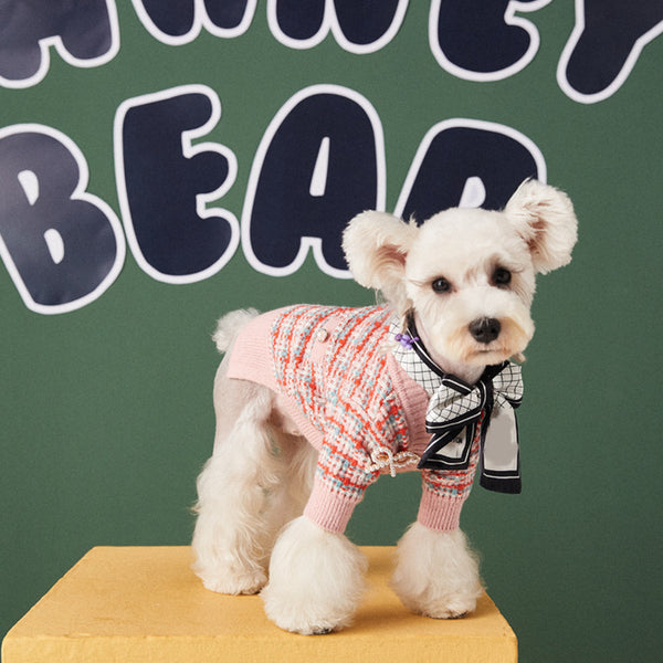 Teddy Fadou New Pet  Small Fragrance Sweater Cardigan