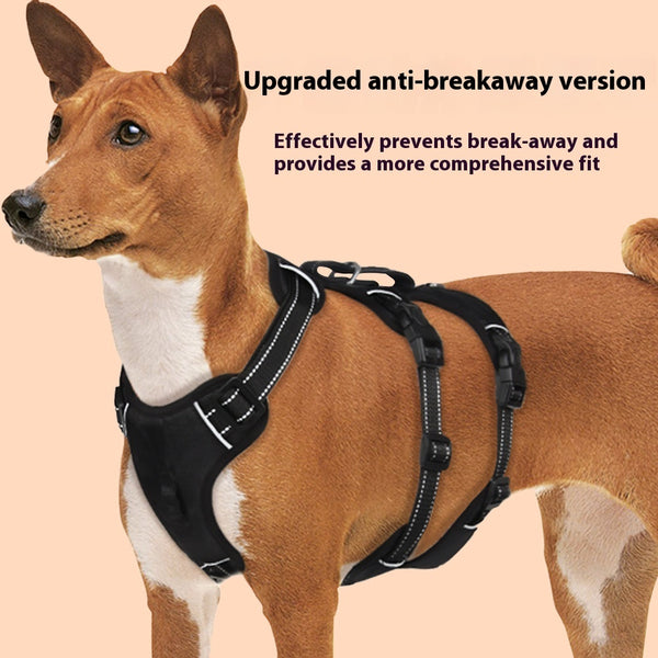 Anti Breaking Loose Big Dog Chest Strap Oxford Cloth Dog Hand Holding Rope Pet Supplies