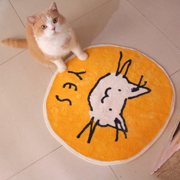 Back View Cartoon Floor Mat Non-slip Foot Mat Pet Carpet