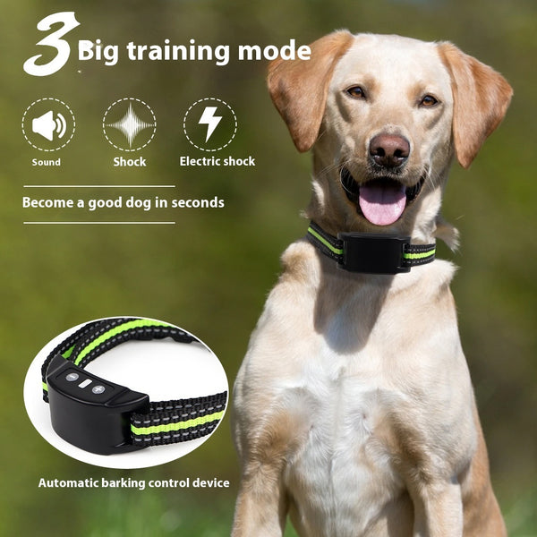 New Smart Bark Stopper Pet Dog Automatic Collar Waterproof Rainy Day Can Be Worn