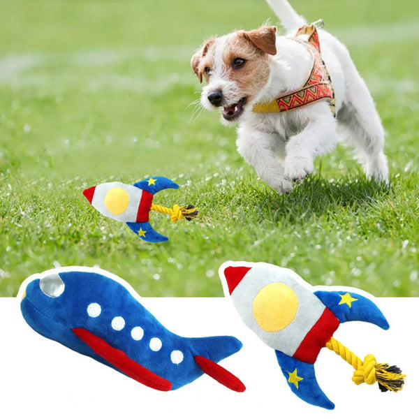 Jouet en peluche pour chien en corde de coton de dessin animé, jouet interactif pour animaux de compagnie, jouet à mâcher pour le nettoyage des dents, tressé durable, résistant aux morsures, fournitures pour animaux de compagnie