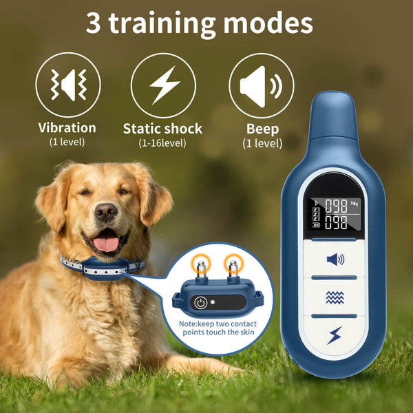 Control remoto de entrenamiento de mascotas con vibración y descarga eléctrica