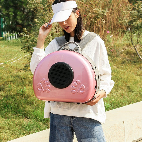 Transparent Space Capsule Pet Portable Breathable Cat Diaper Bag