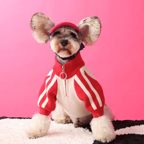 Puppy Dog Sports Sweater Cardigan Men's Pet Clothing