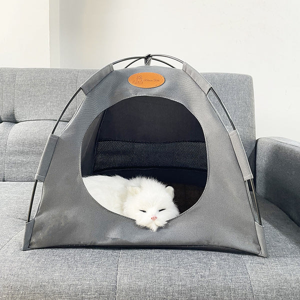 Tente d'extérieur pliable en toile pour chat