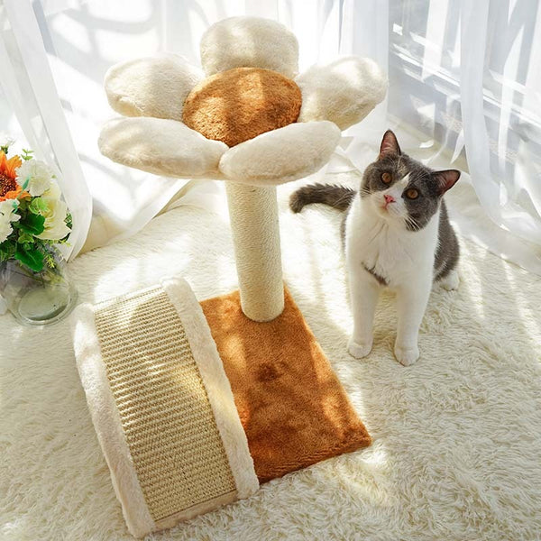 Estructura de escalada para gatos con nido de sisal integrado