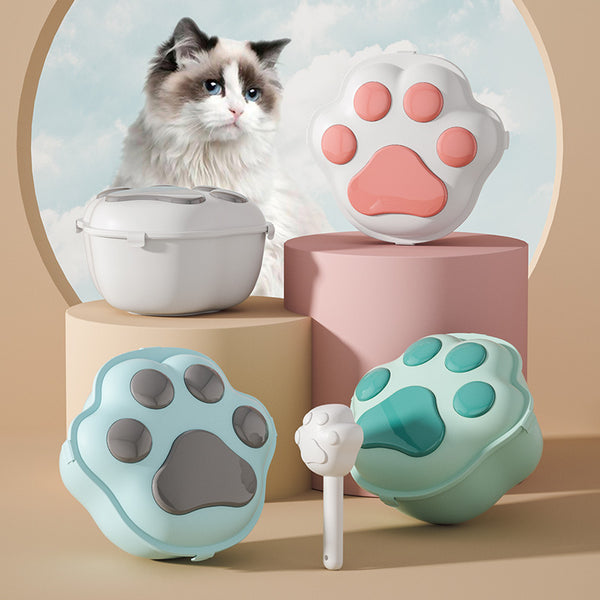 Dog Food Storage Container Claw Pet Grain Storage Bucket, Container With Cute Lid And Scoop Large Pet Food Storage For Dog, Cat And Other Pet