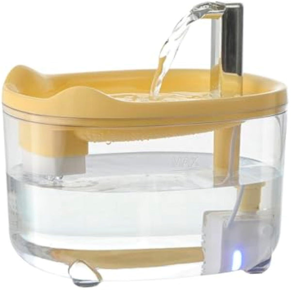 Fontaine à eau pour chat, fontaine pour animaux de compagnie de qualité supérieure de 1 500 ml pour chats, chiens, chatons, distributeur d'eau automatique pour animaux de compagnie avec pompe silencieuse, visibilité du niveau d'eau