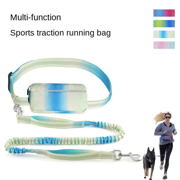 Correa para perros con manos libres para caminar, correr y trotar, correa ajustable para perros, cinturón de cintura, cuerda de tracción, accesorios reflectantes para perros