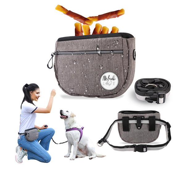 Bolsa de bocadillos para mascotas para pasear, artefacto para pasear al perro, bolsa de bocadillos para entrenamiento de perros al aire libre