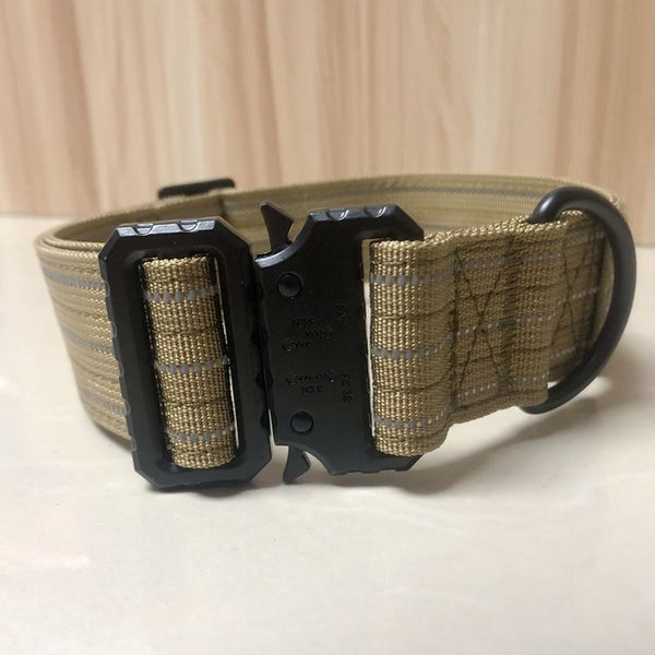 Pet Dog Collar Outdoor Tactical Golden Hair