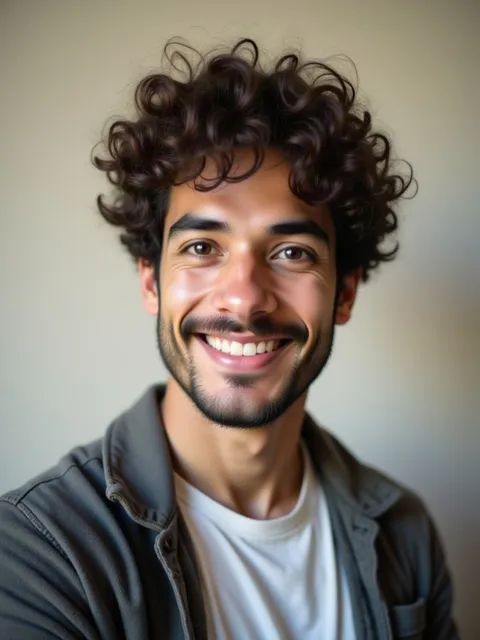 Creative casual headshot example