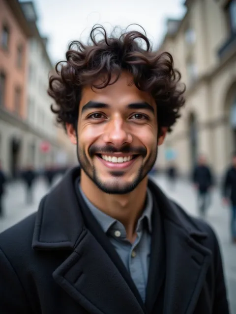 City street headshot example