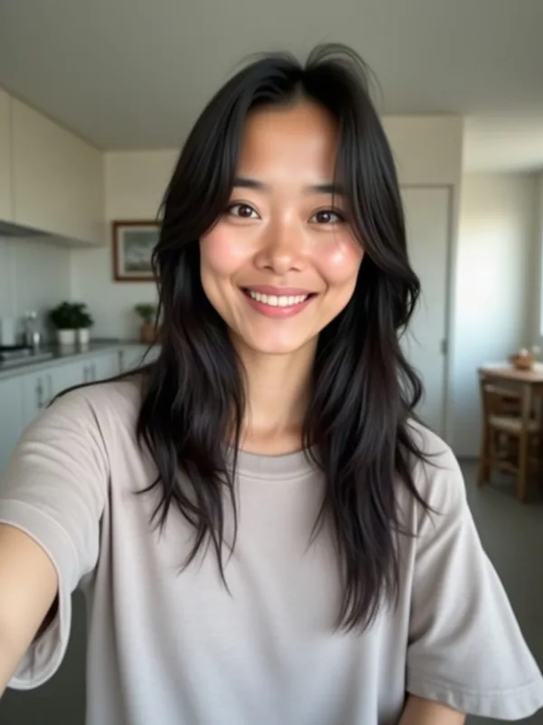 Casual selfie used as input